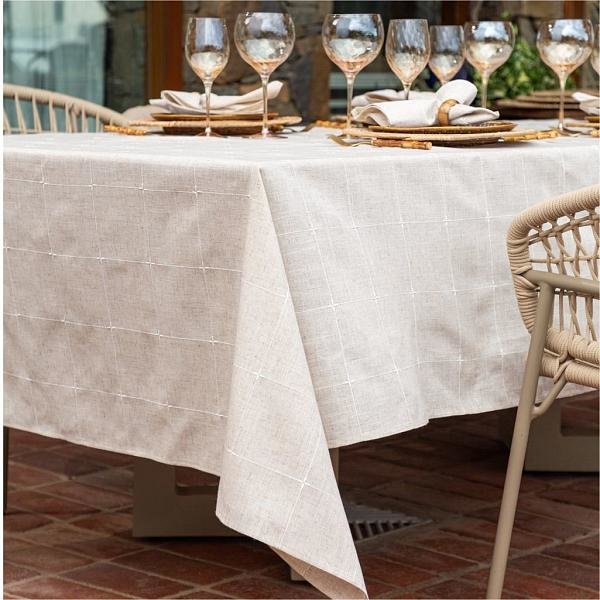 Toalha de Mesa Unite Sirius Natural 180cm x 320cm