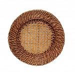 Sousplat Circular Rattan Bambu Natural