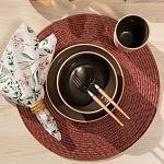  Anel de Guardanapo 4 Pcs Bamboo Circular