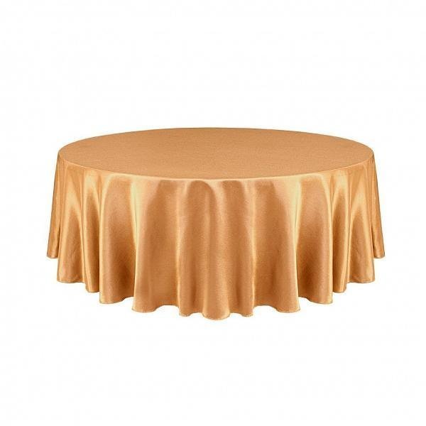 Toalha de Mesa Decor Shantung Mostarda