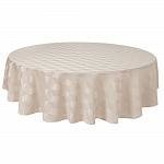 Toalha de Mesa Versatile Aretha Taupe Circular 180cm