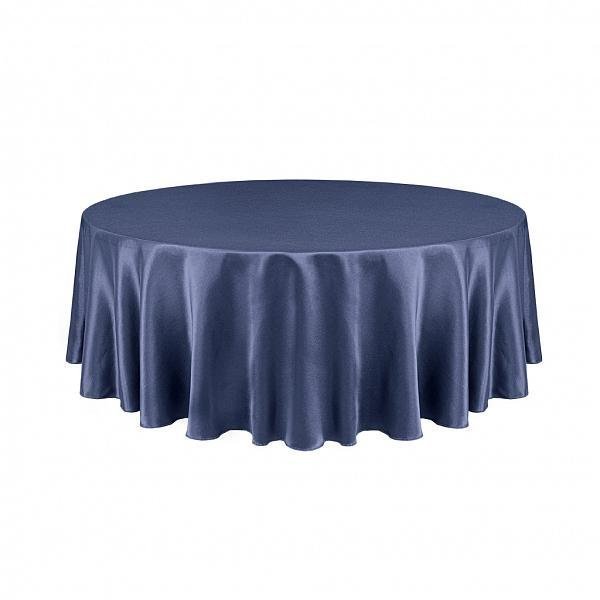 Toalha de Mesa Decor Shantung Marinho