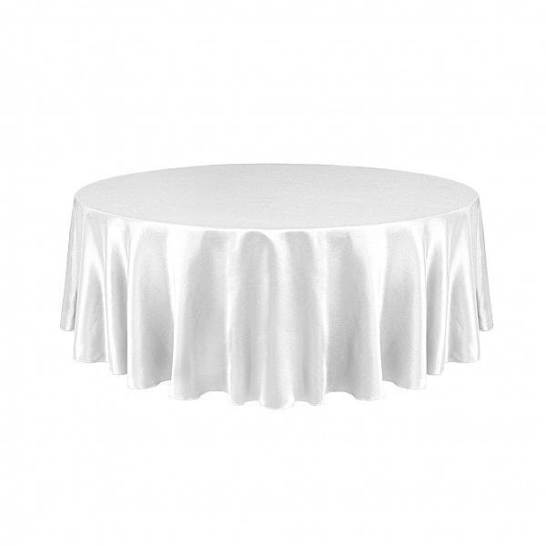 Toalha de Mesa Decor Shantung  Branco