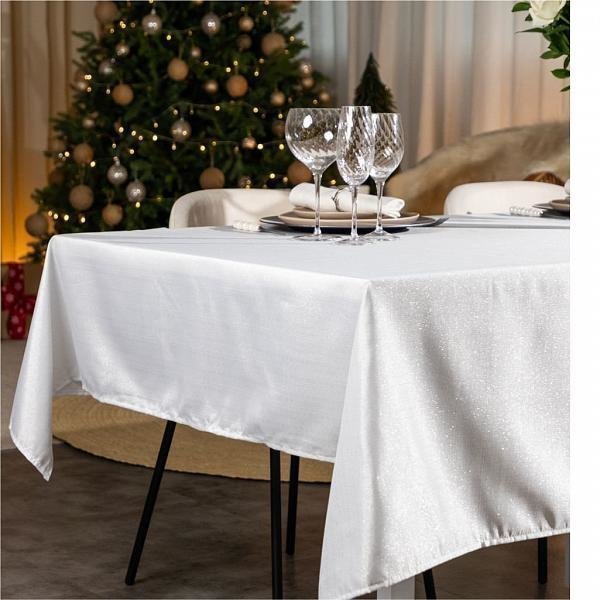 Toalha de Mesa Versatile Leah Silver 220cm x 220cm