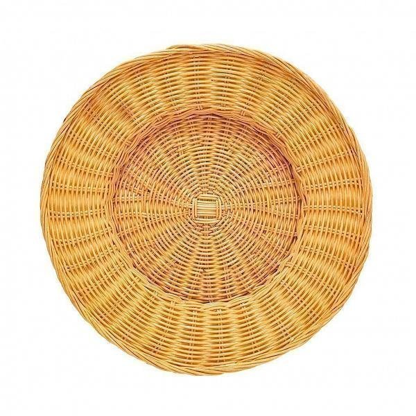 Sousplat Circular Rattan Natural