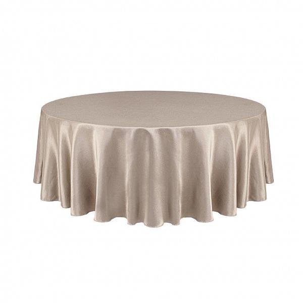 Toalha de Mesa Decor Shantung Taupe