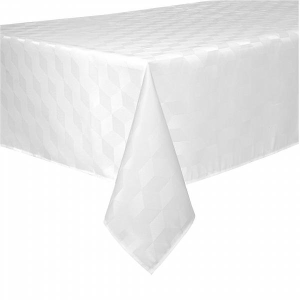 Toalha de Mesa Versatile Aretha Branco 220cm x  220cm