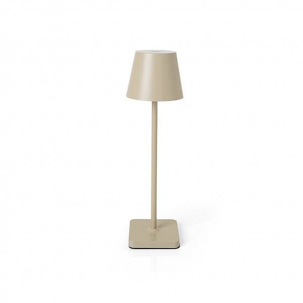 Luminária de Mesa Ross Tátil Regulável Taupe