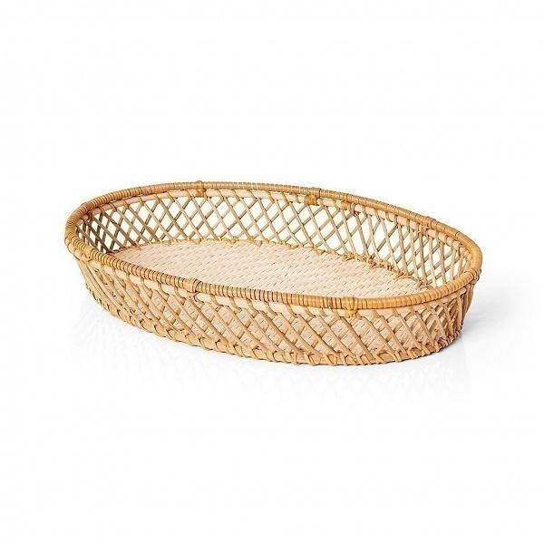 Bandeja Rattan 34cm x 24cm