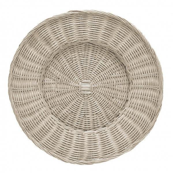 Sousplat Circular Rattan Marfim