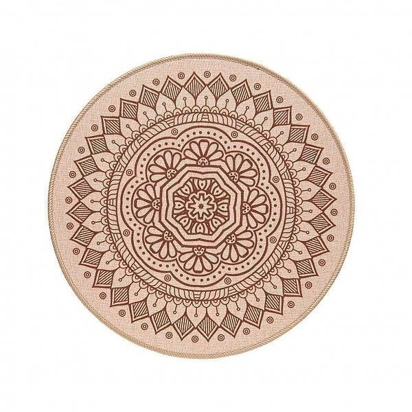 Jogo Americano Loom Circular 38cm Avulso Liva Print Mandala Areia