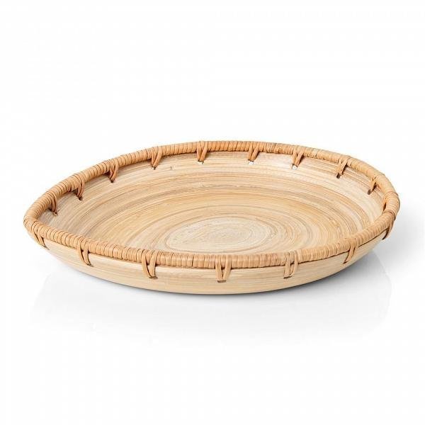 Bowl Duo Rattan 25cm x 20cm Natural